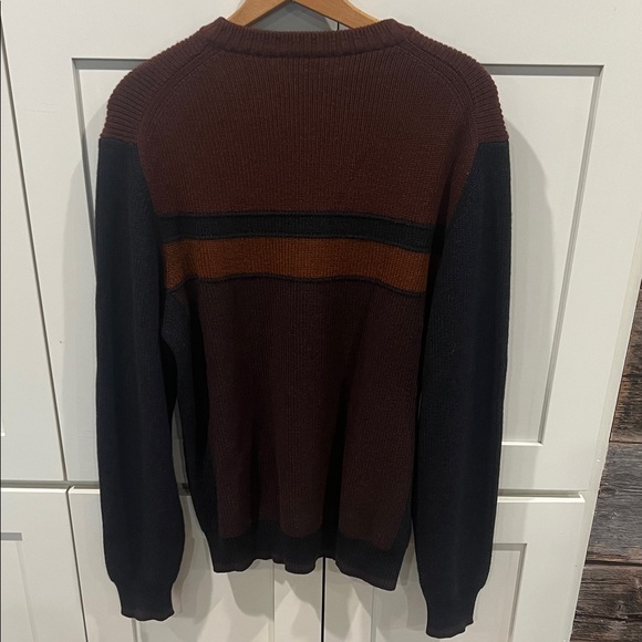 Dalmine Uomo Men's Italian Brown and Navy Sweater size M - Picture 5 of 5